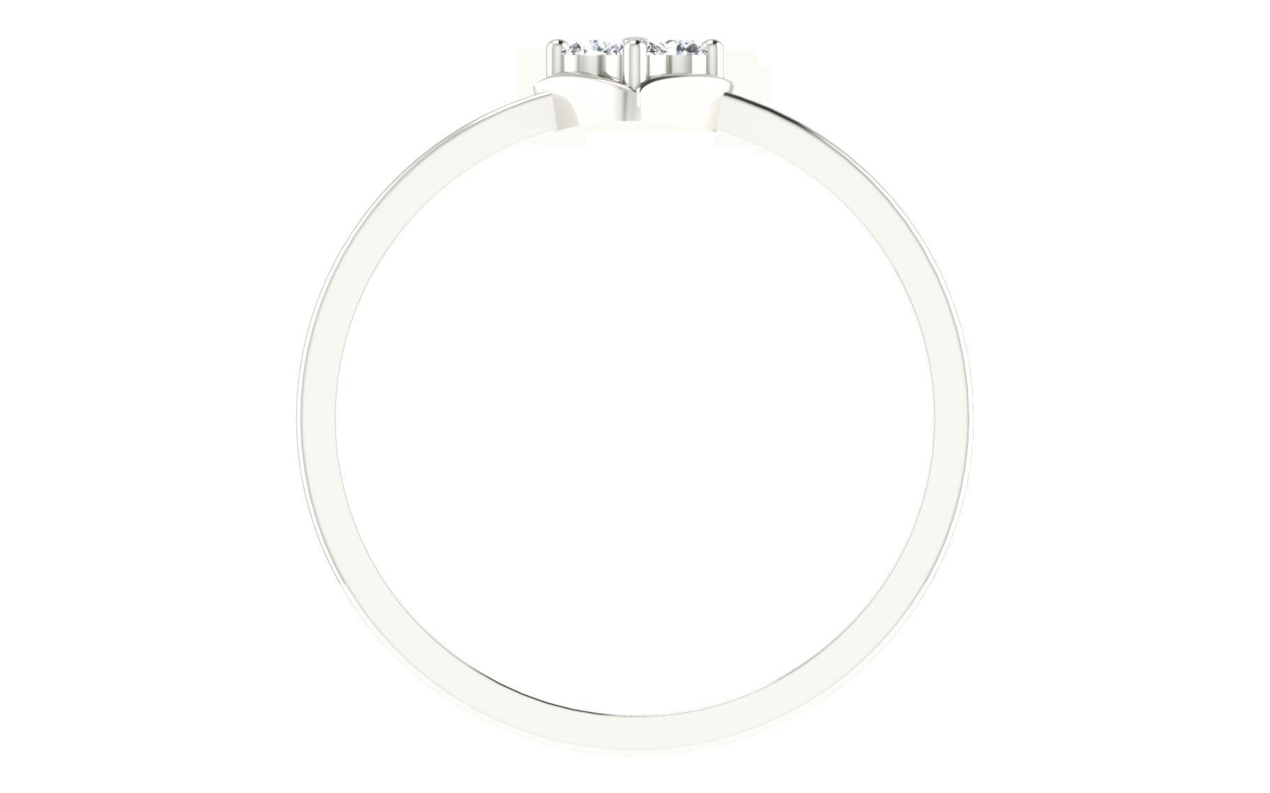 Women Diamond Ring 3dm stl render details 3D print model_1