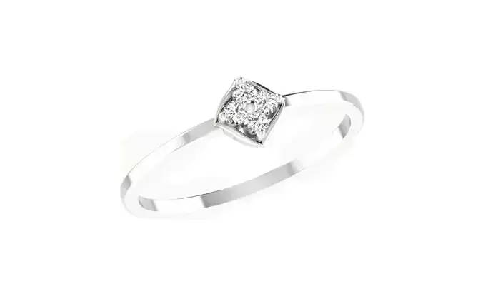 Women Diamond Ring 3dm stl render details