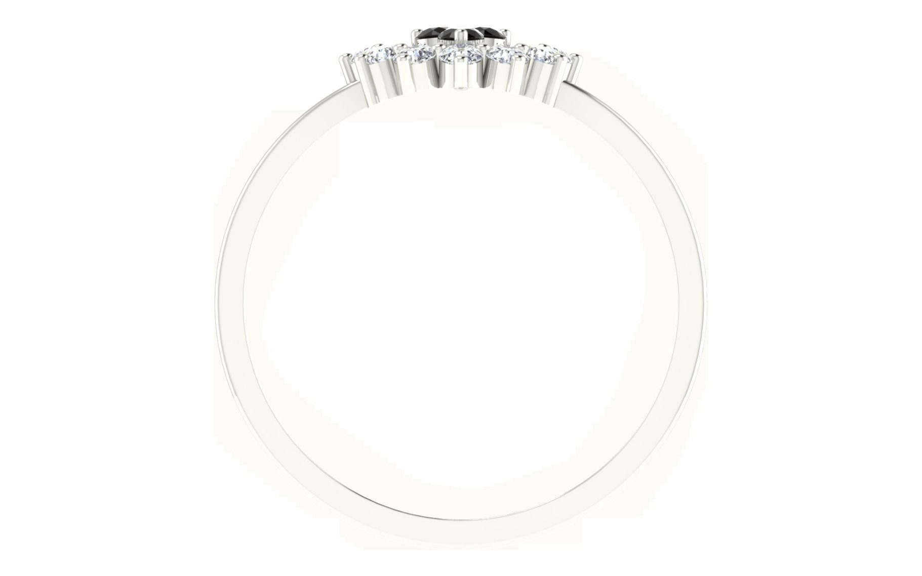 Women Diamond Ring 3dm stl render details 3D print model_1