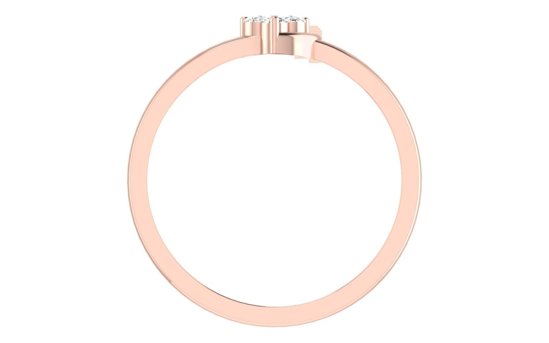 Women Diamond Ring 3dm stl render details 3D print model_5