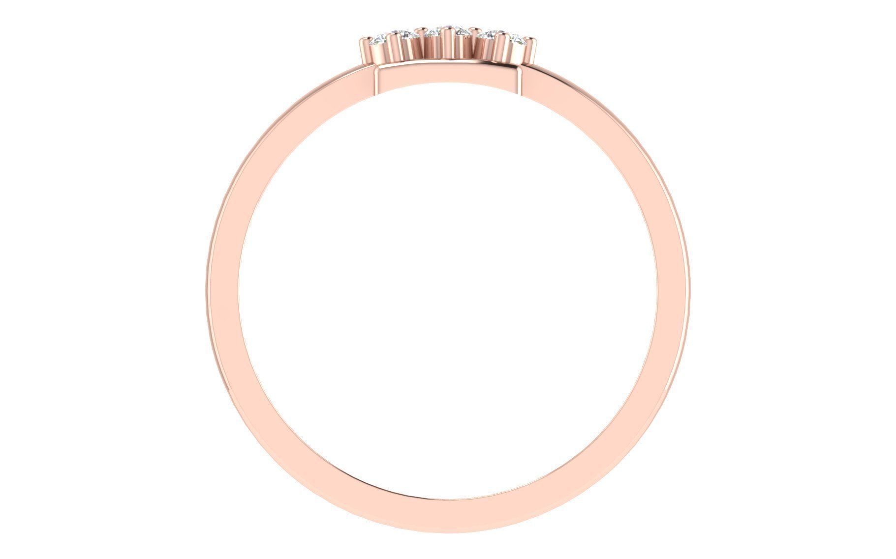 Women Diamond Ring 3dm stl render details 3D print model_3