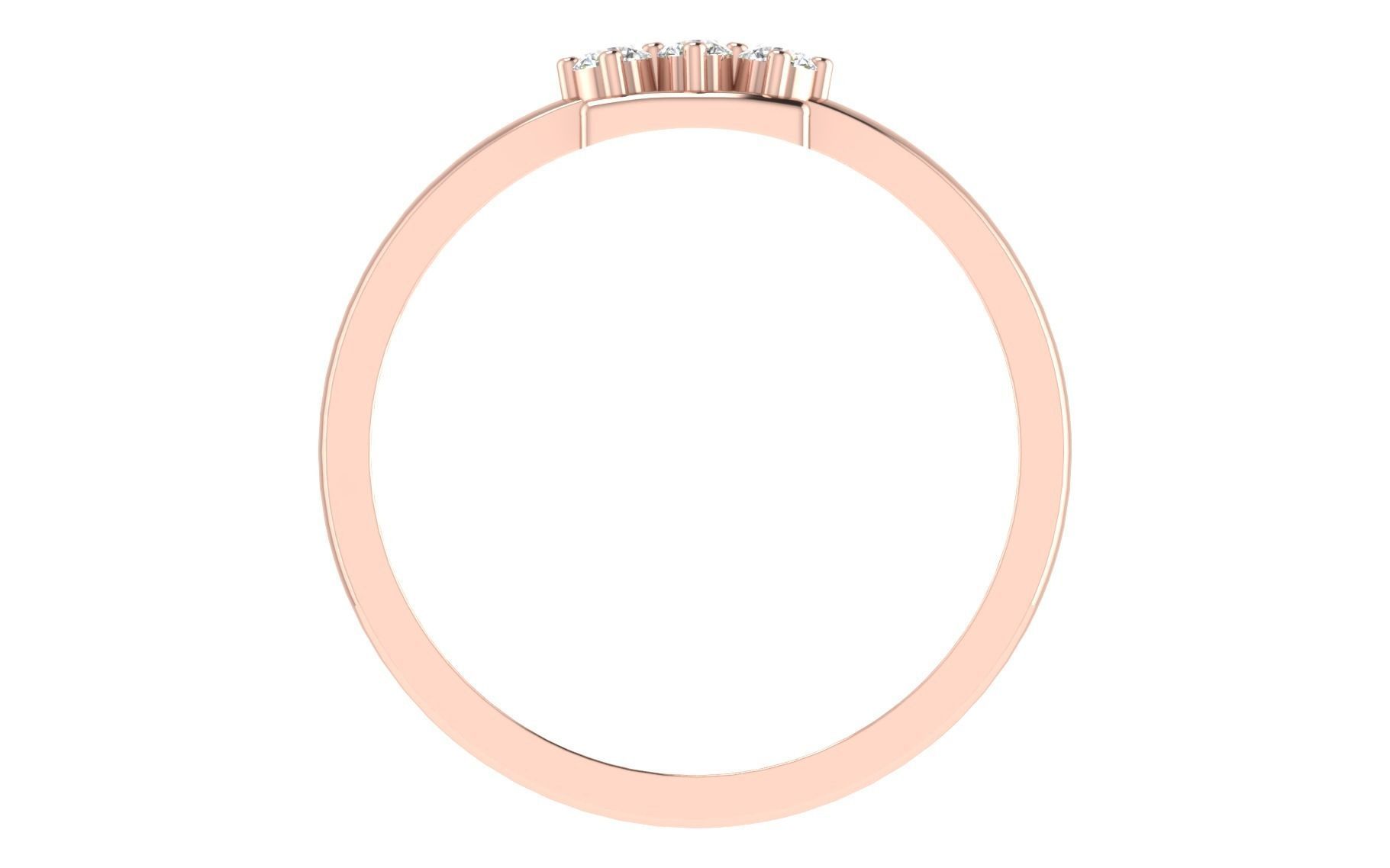 Women Diamond Ring 3dm stl render details 3D print model_5