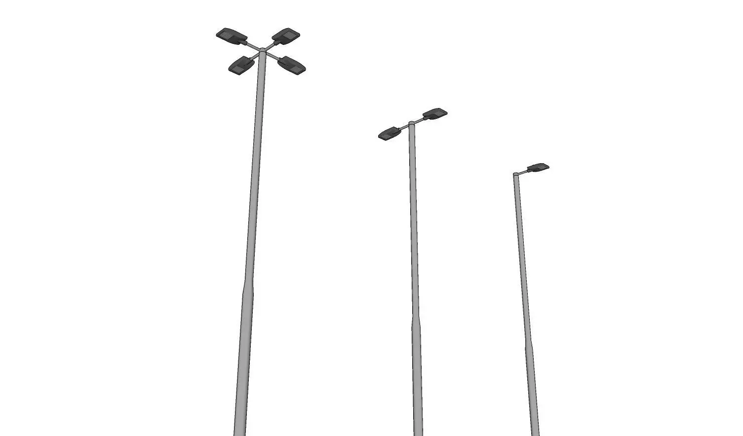 Lamp Post - Light Pole - Light Post - Street Light - Group 10 3D model_0