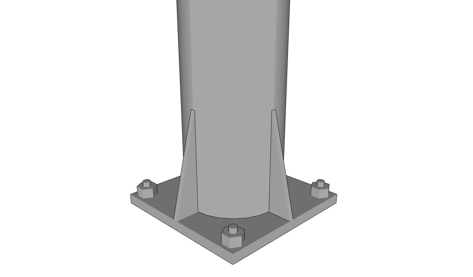 Lamp Post - Light Pole - Light Post - Street Light - Group 10 3D model_5