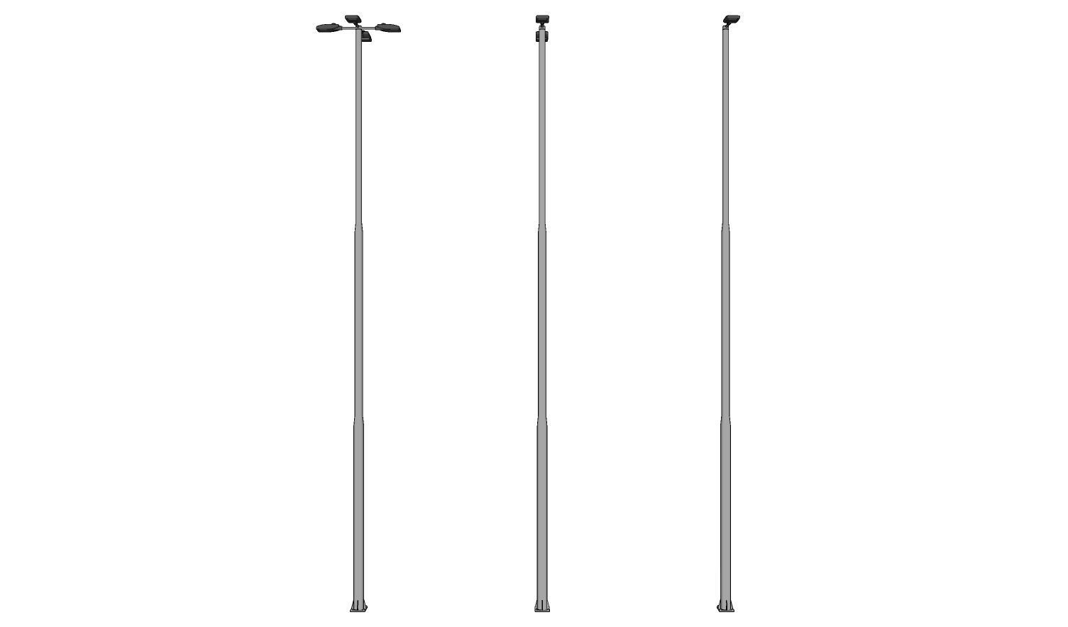 Lamp Post - Light Pole - Light Post - Street Light - Group 10 3D model_3
