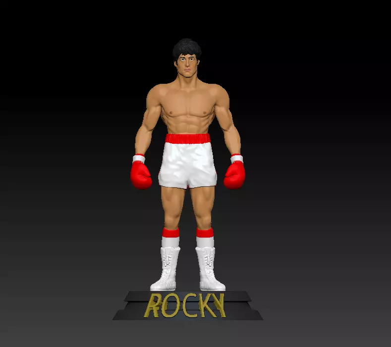 ROCKY bruce lee action figure 3D print model