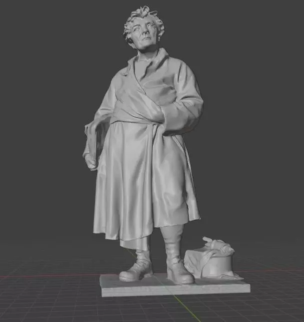 Aesop statue  3D print model_19