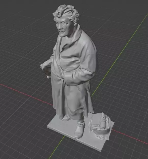 Aesop statue  3D print model_3