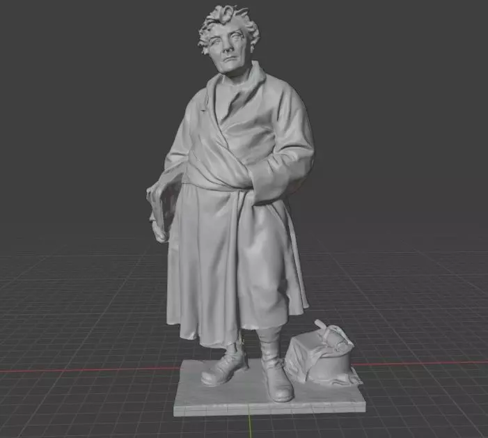 Aesop statue  3D print model_18