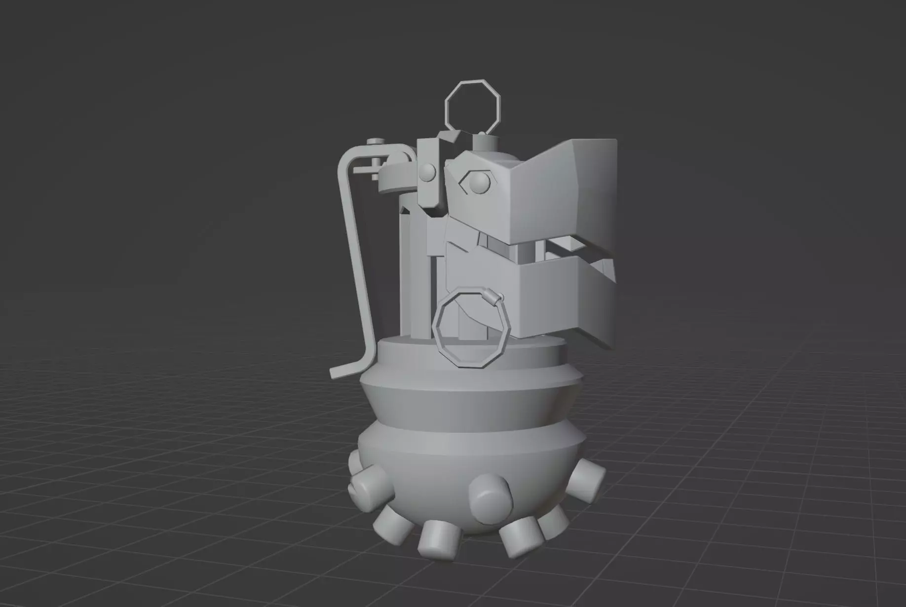 Jinx grenade  Low-poly 3D model_0