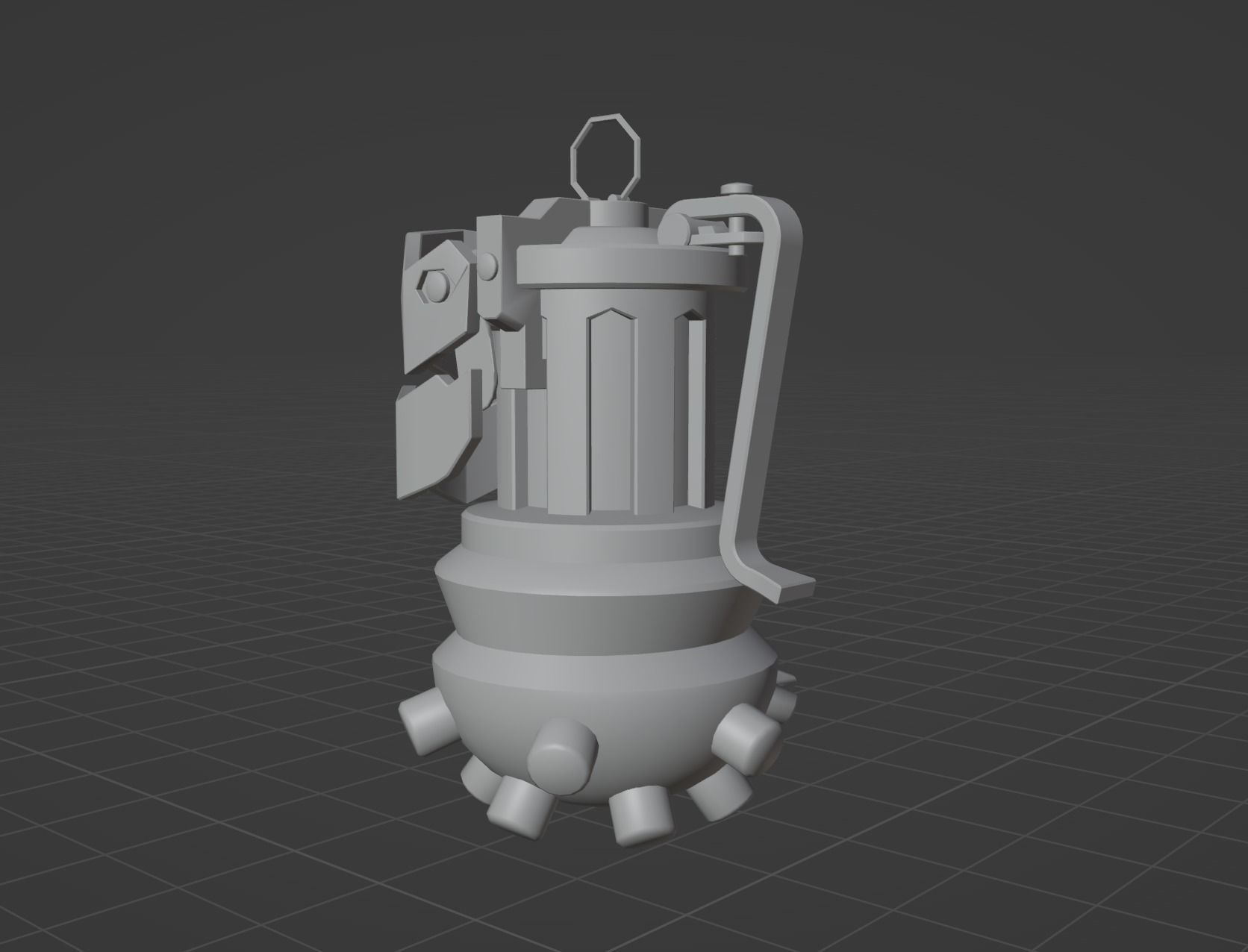 Jinx grenade  Low-poly 3D model_1