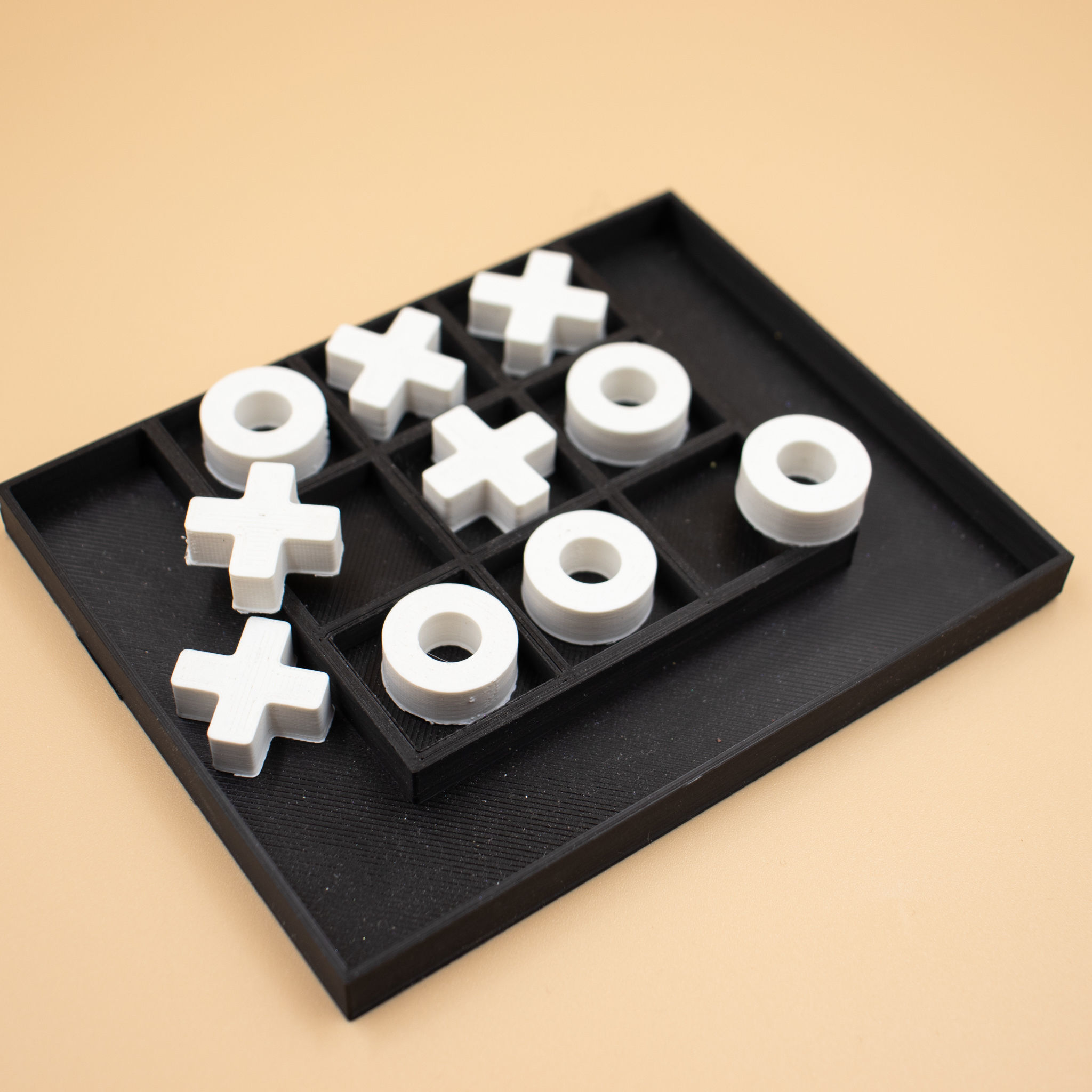 Tic-tac-toe Xs and Os noughts and crosses 3D print model_3