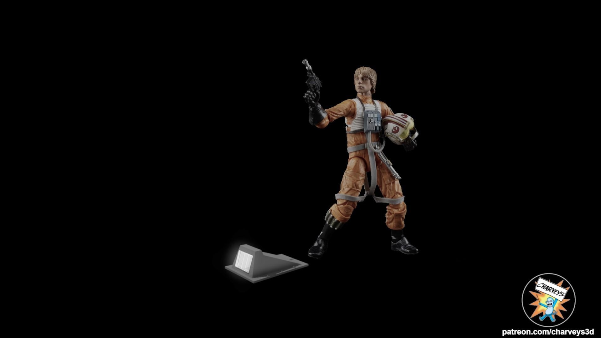 Star Wars Rebel Hangar Deck Light for action figures 3D print model_1