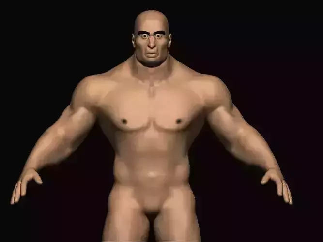 base mesh low poly  Low-poly 3D model