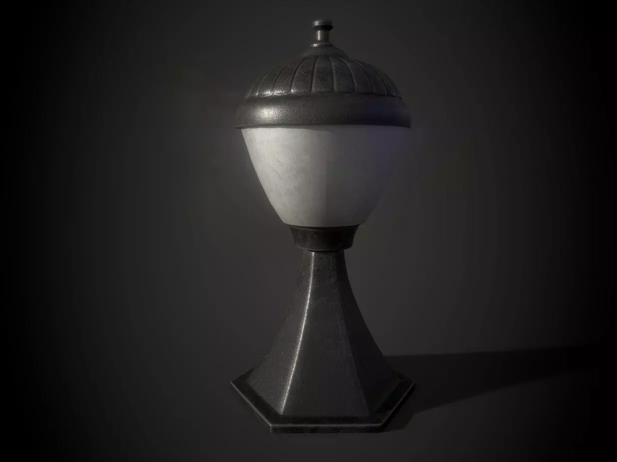 Garden Lamp Free low-poly 3D model