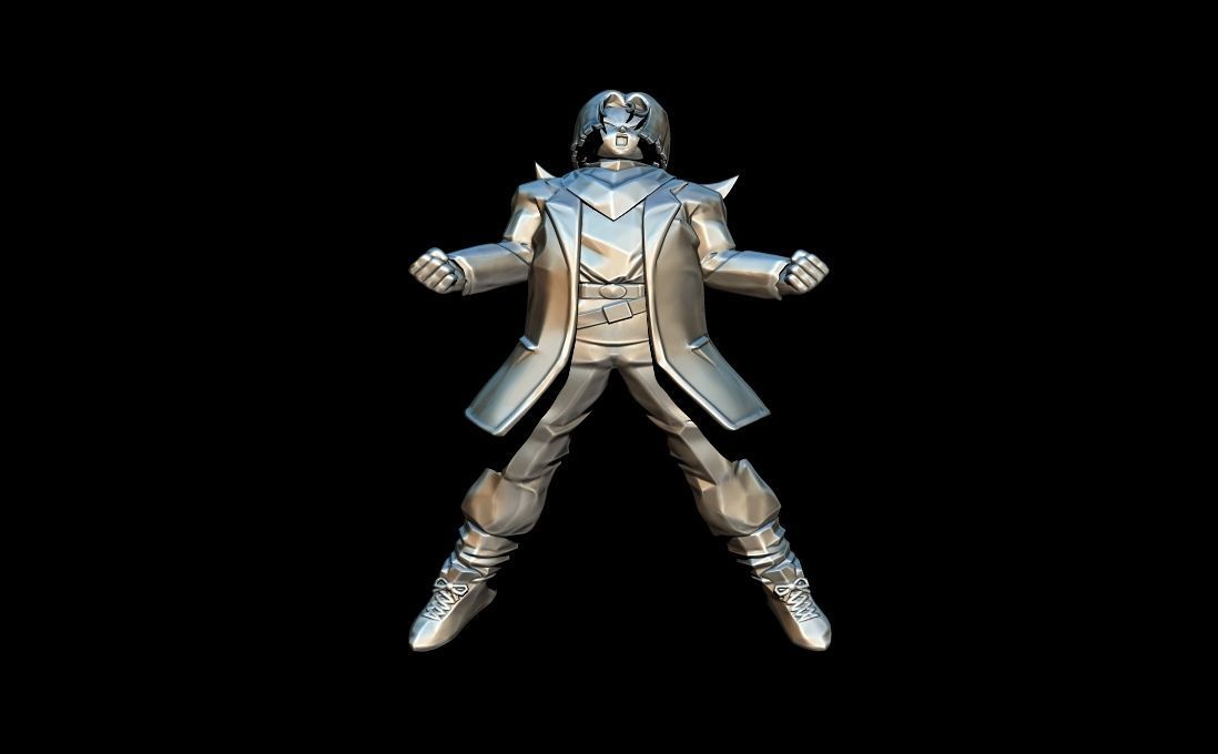 ANDROID-17 silver figure 3D print model_1