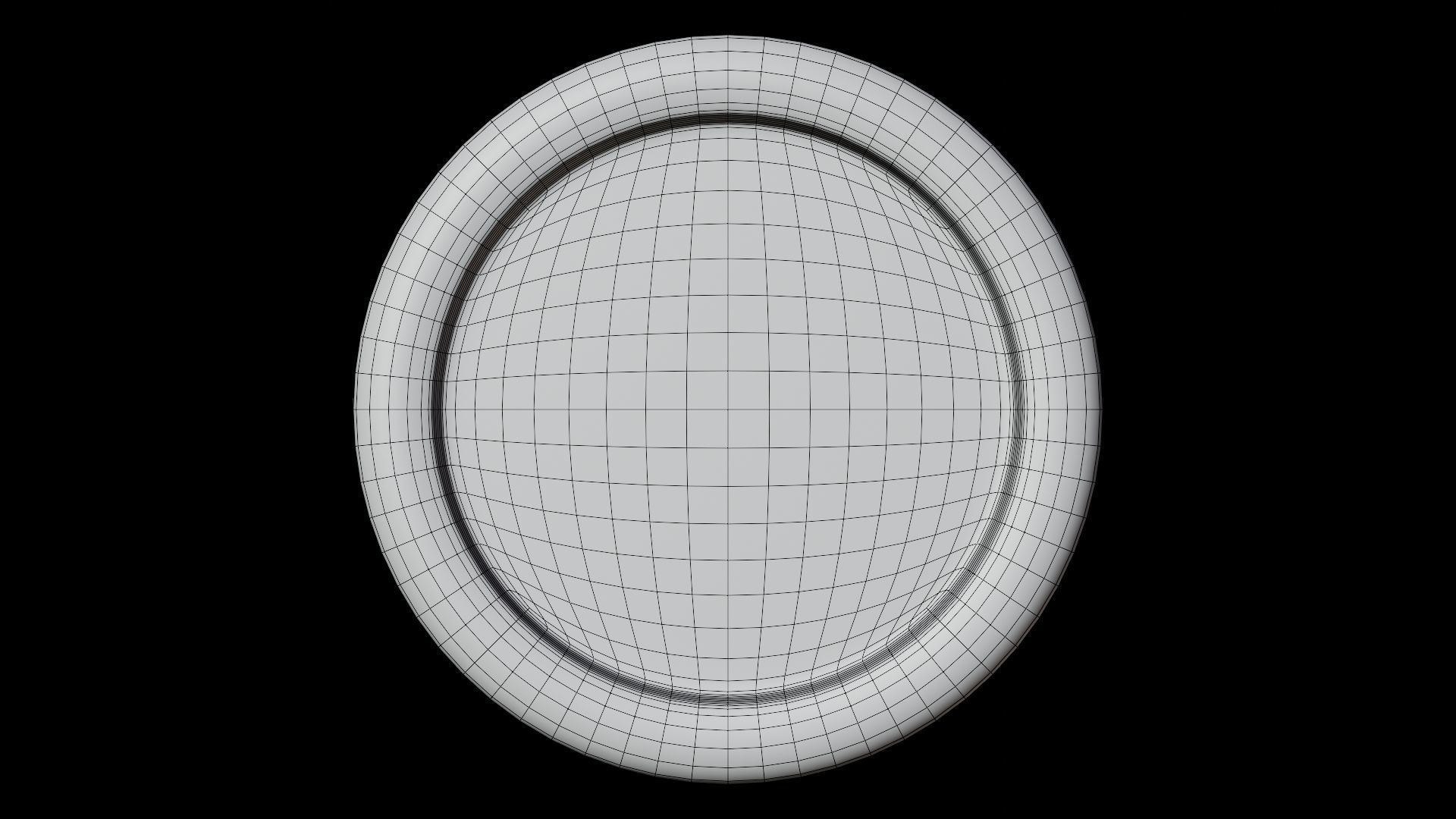 Aptos or APT Black Crypto Coin with cartoon style 3D model_8