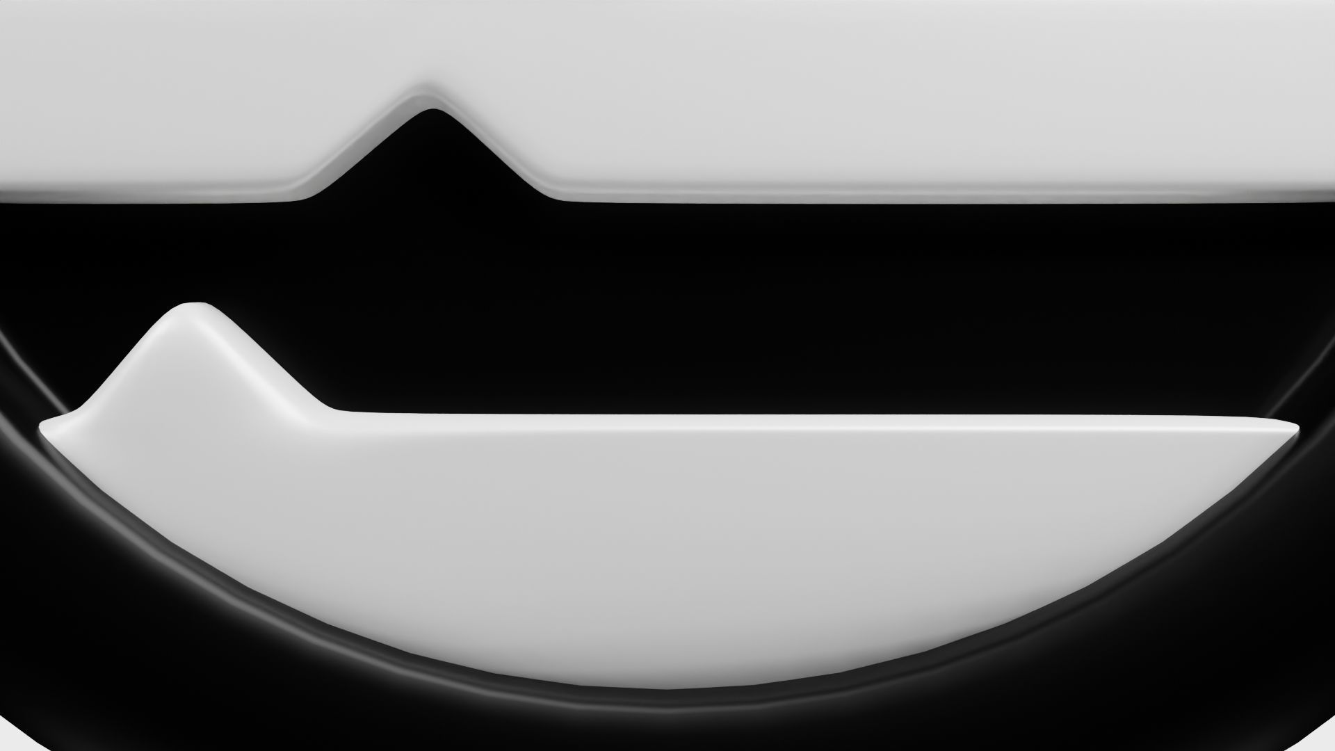 Aptos or APT Black Crypto Coin with cartoon style 3D model_5