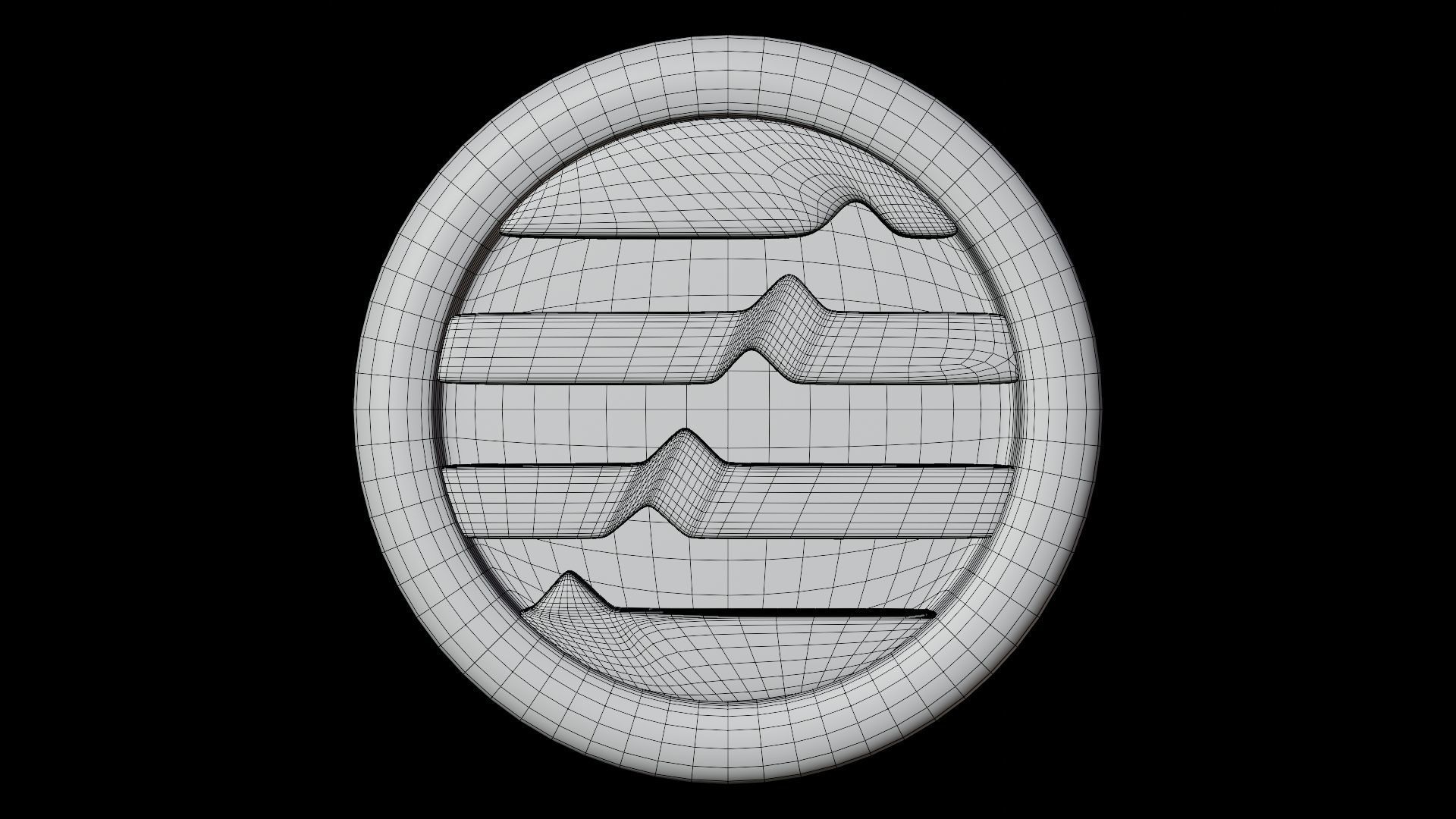 Aptos or APT Black Crypto Coin with cartoon style 3D model_6