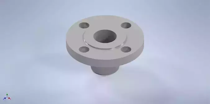 Weld-neck flanges 1 1-4 inches ASME-ANSI 3D print model