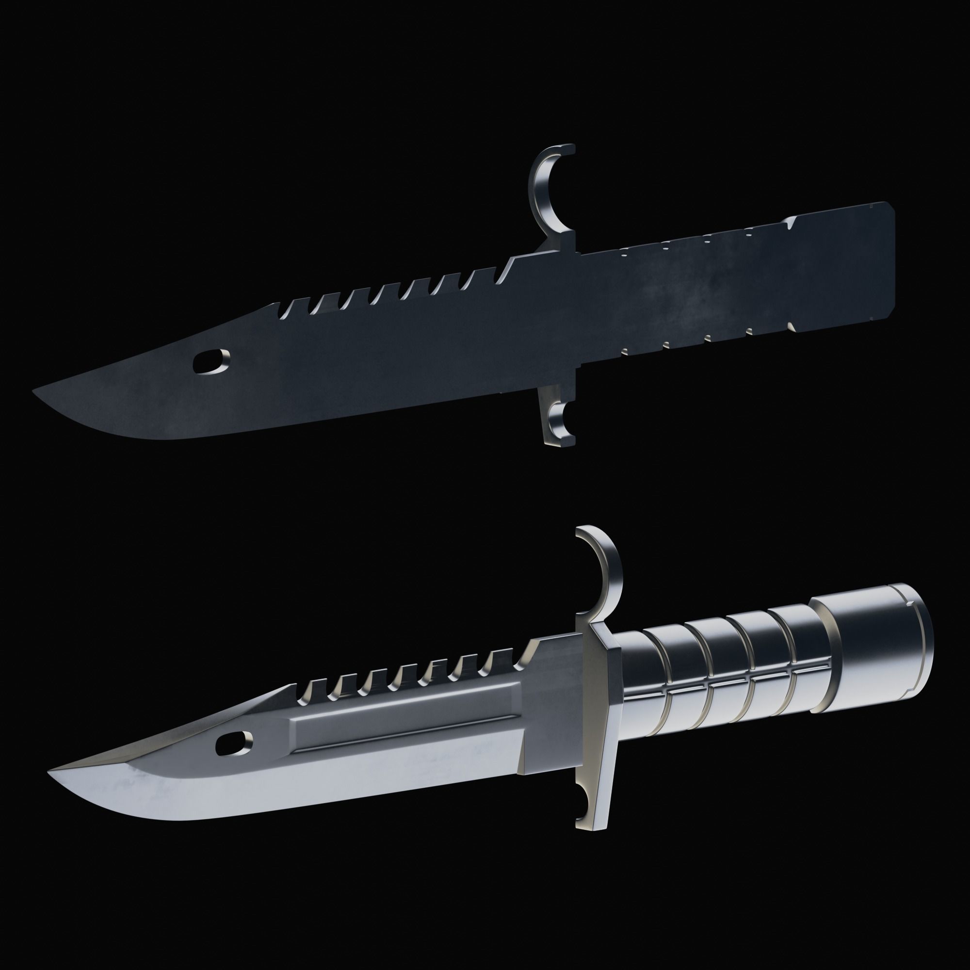 M9 Bayonet CS GO Knife Counter-Strike Global Offensive 3D print model_11