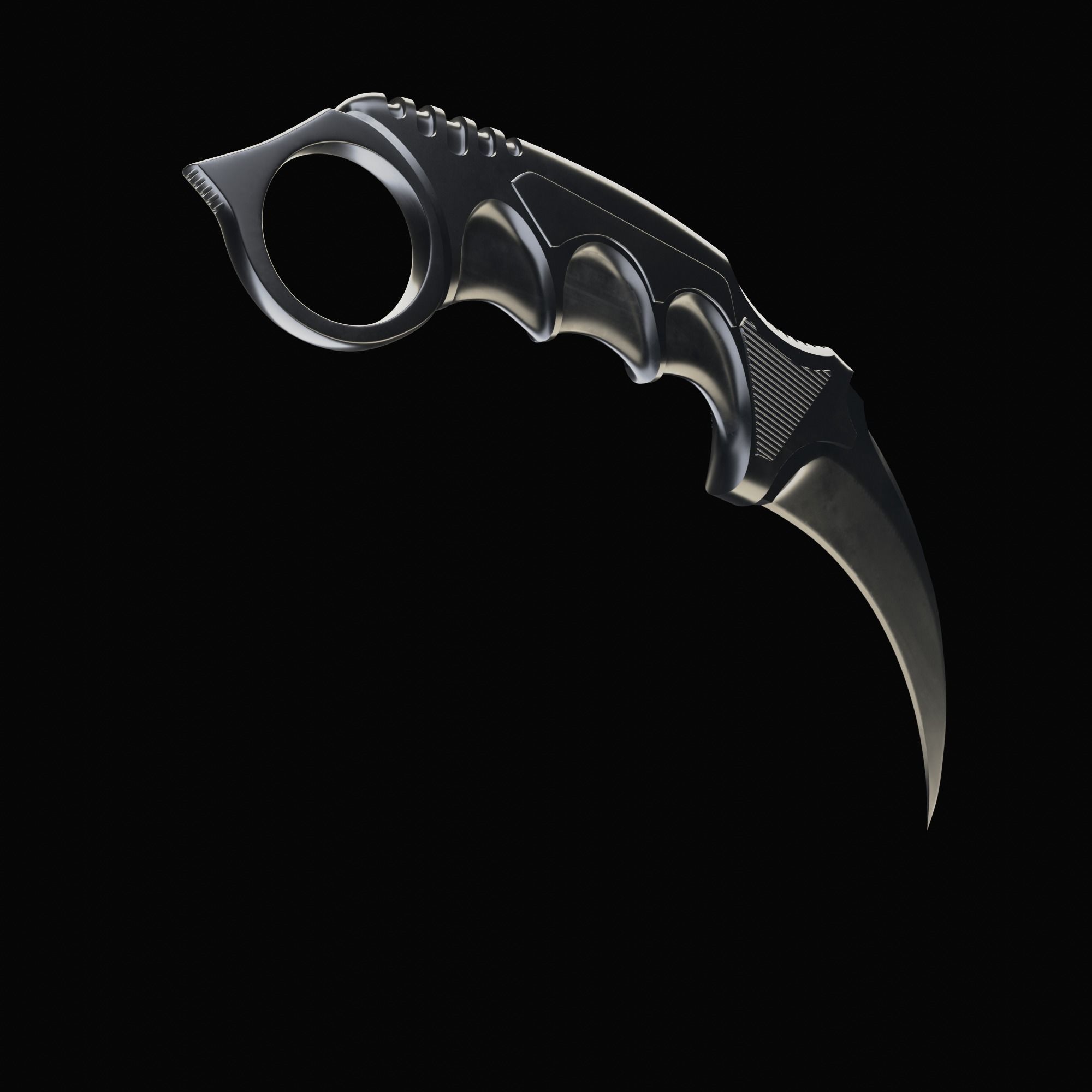 Karambit CS GO Knife Counter-Strike Global Offensive 3D print model_21