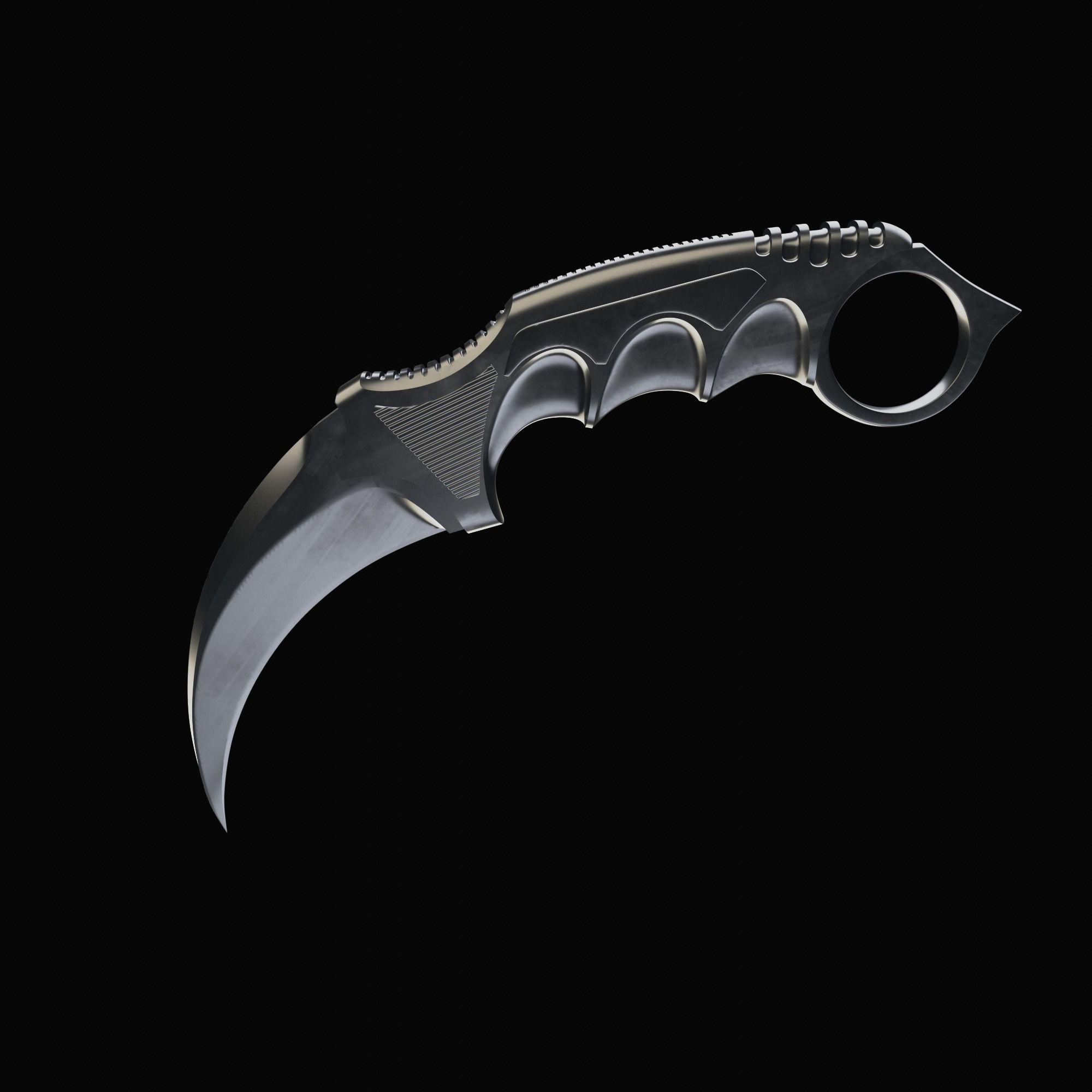 Karambit CS GO Knife Counter-Strike Global Offensive 3D print model_19