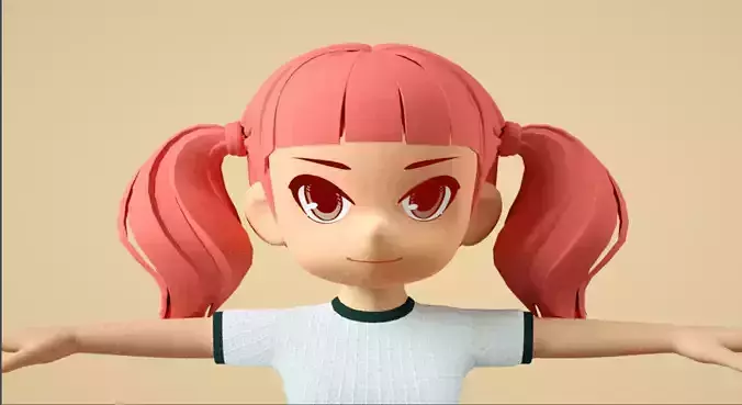 little girl in white skirt student