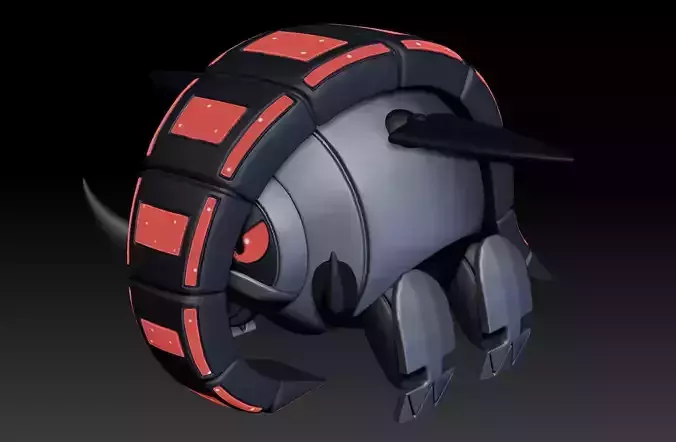 Pokemon Paradox Future Donphan Iron Treads 3D print model