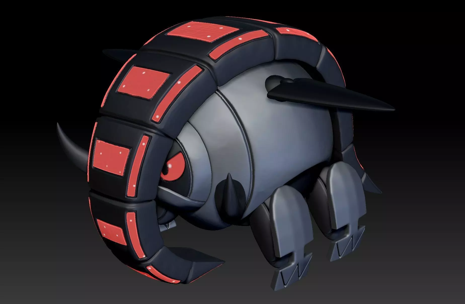 Pokemon Paradox Future Donphan Iron Treads 3D print model_0