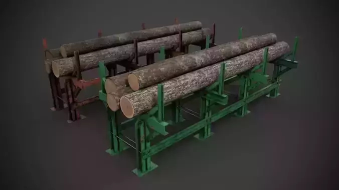 Industrial wood rack