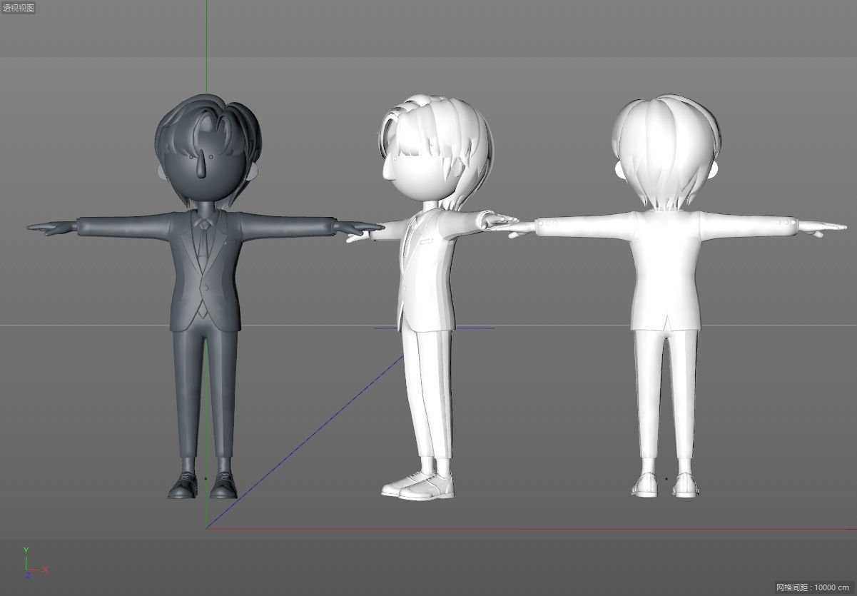 cartoon boy 3D model_5
