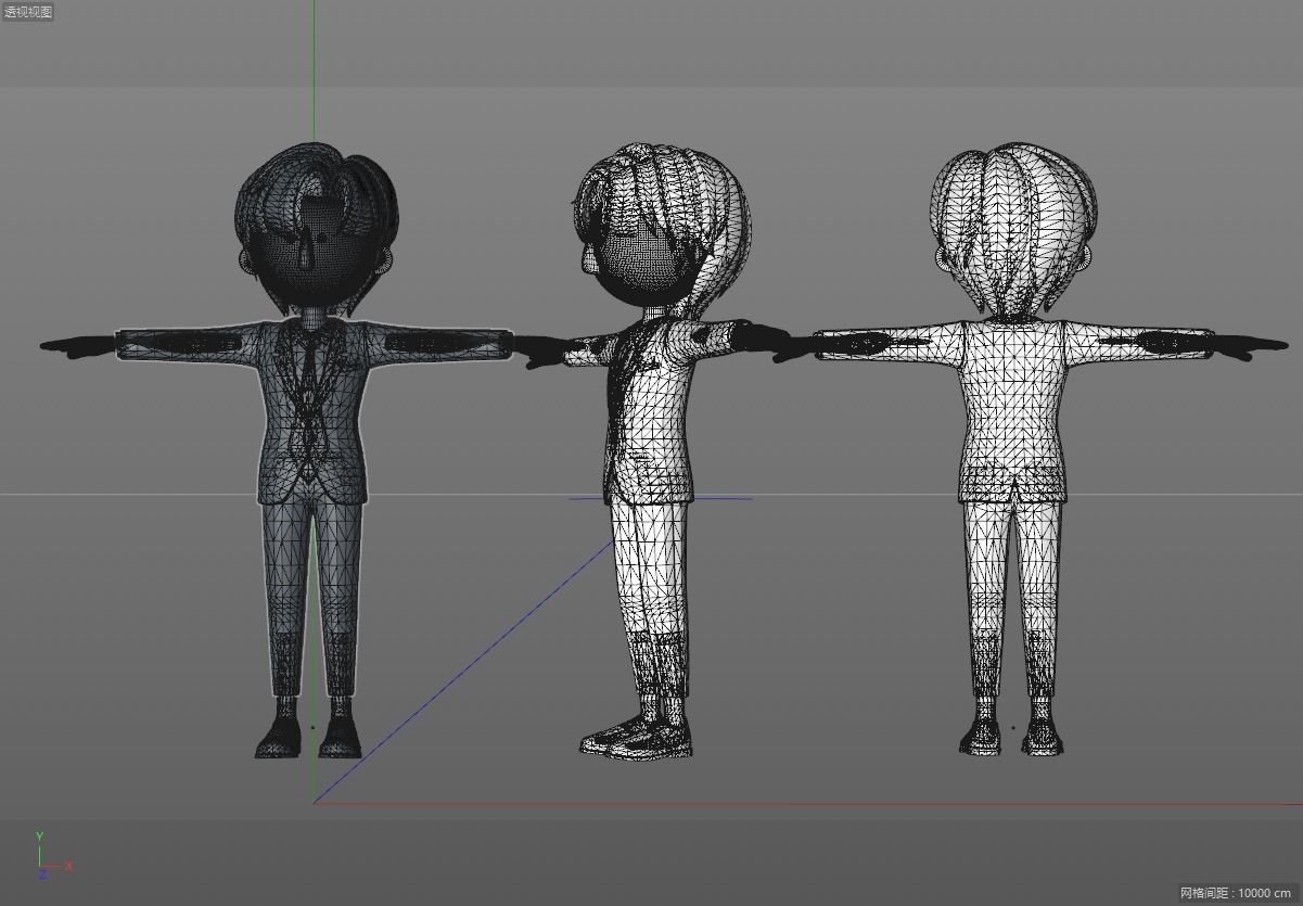 cartoon boy 3D model_6