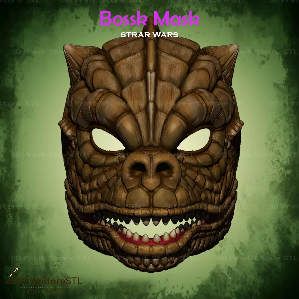 Bossk Mask Cosplay Star Wars - STL File 3D print model