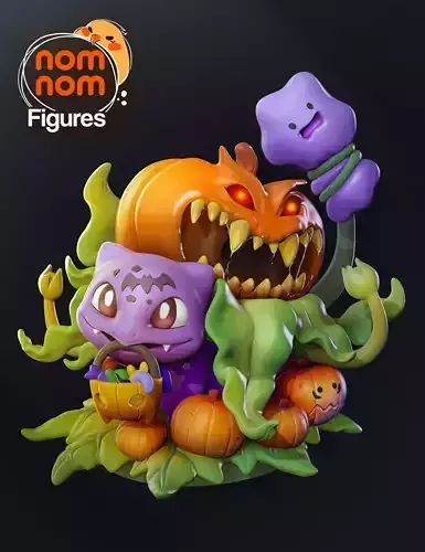 Bulbasaur - Pokemon Halloween 3D print model Bulbasaur - Pokemon Halloween 3D print model