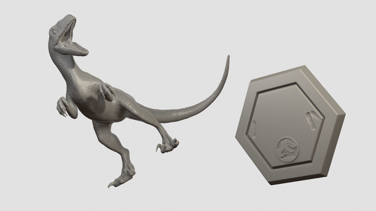 Velociraptor - Jurassic 3D print model_4