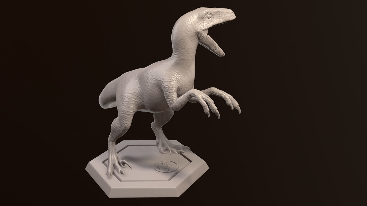 Velociraptor - Jurassic 3D print model_3