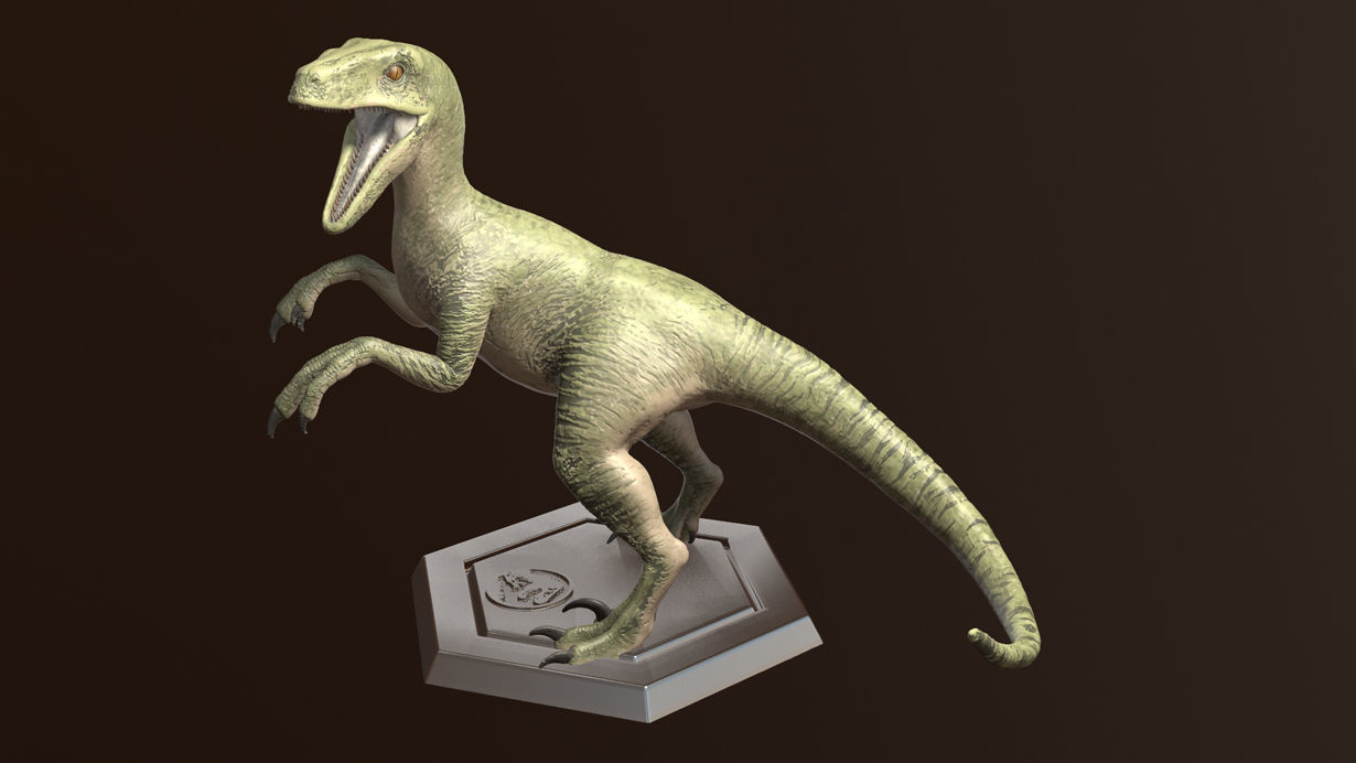 Velociraptor - Jurassic 3D print model_1