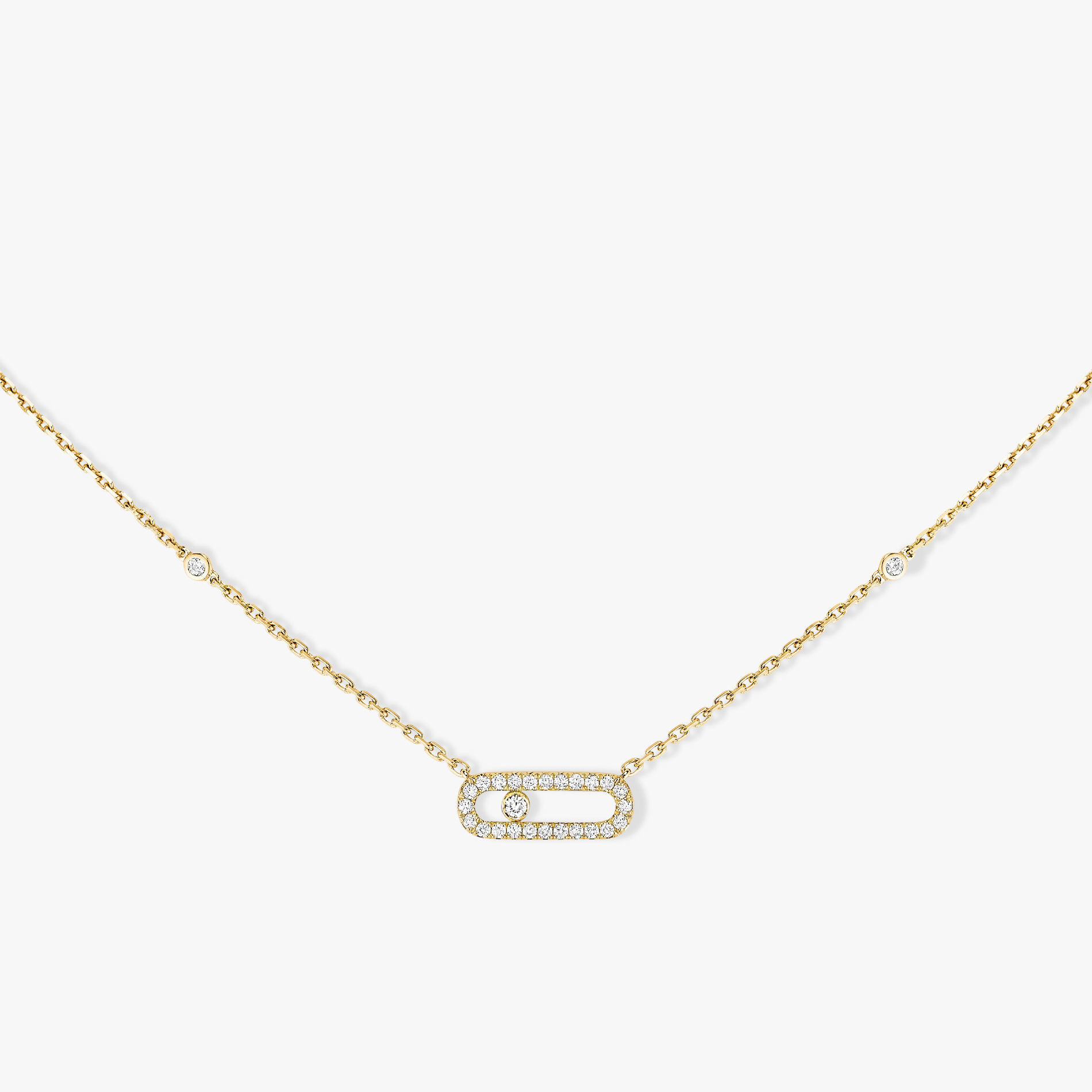 Moving Diamonds  Small  Necklace  3D print model_15