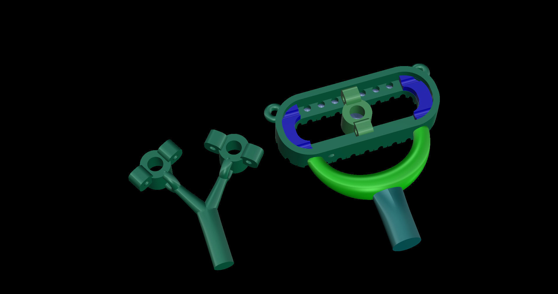 Moving Diamonds  Small  Necklace  3D print model_9