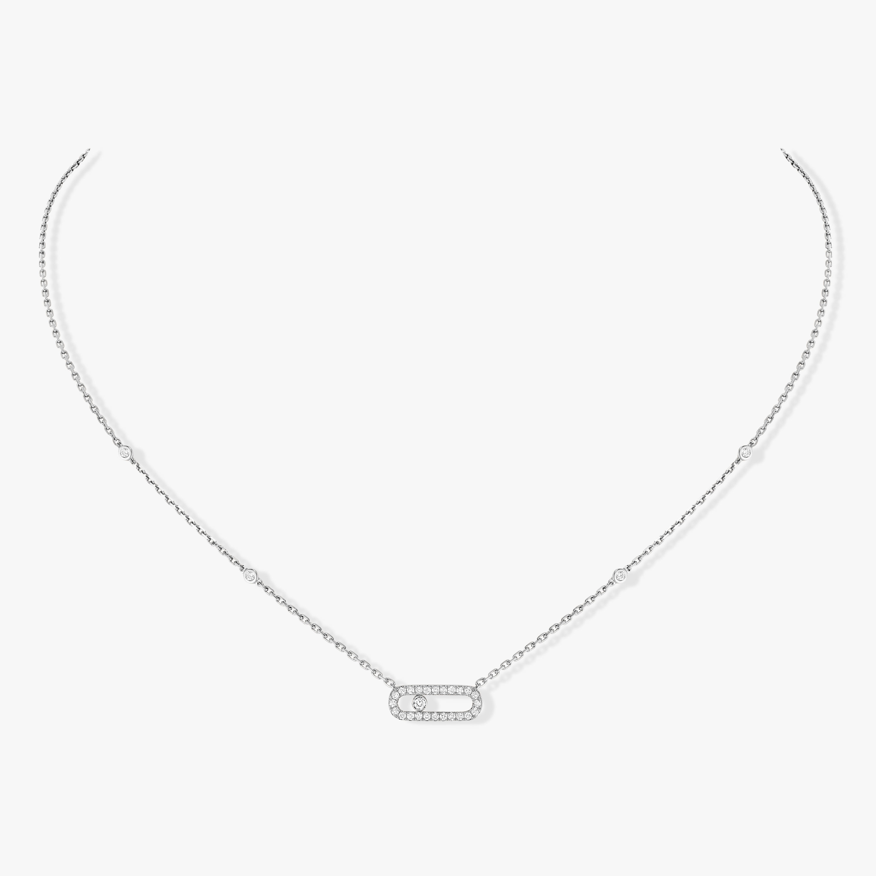 Moving Diamonds  Small  Necklace  3D print model_6