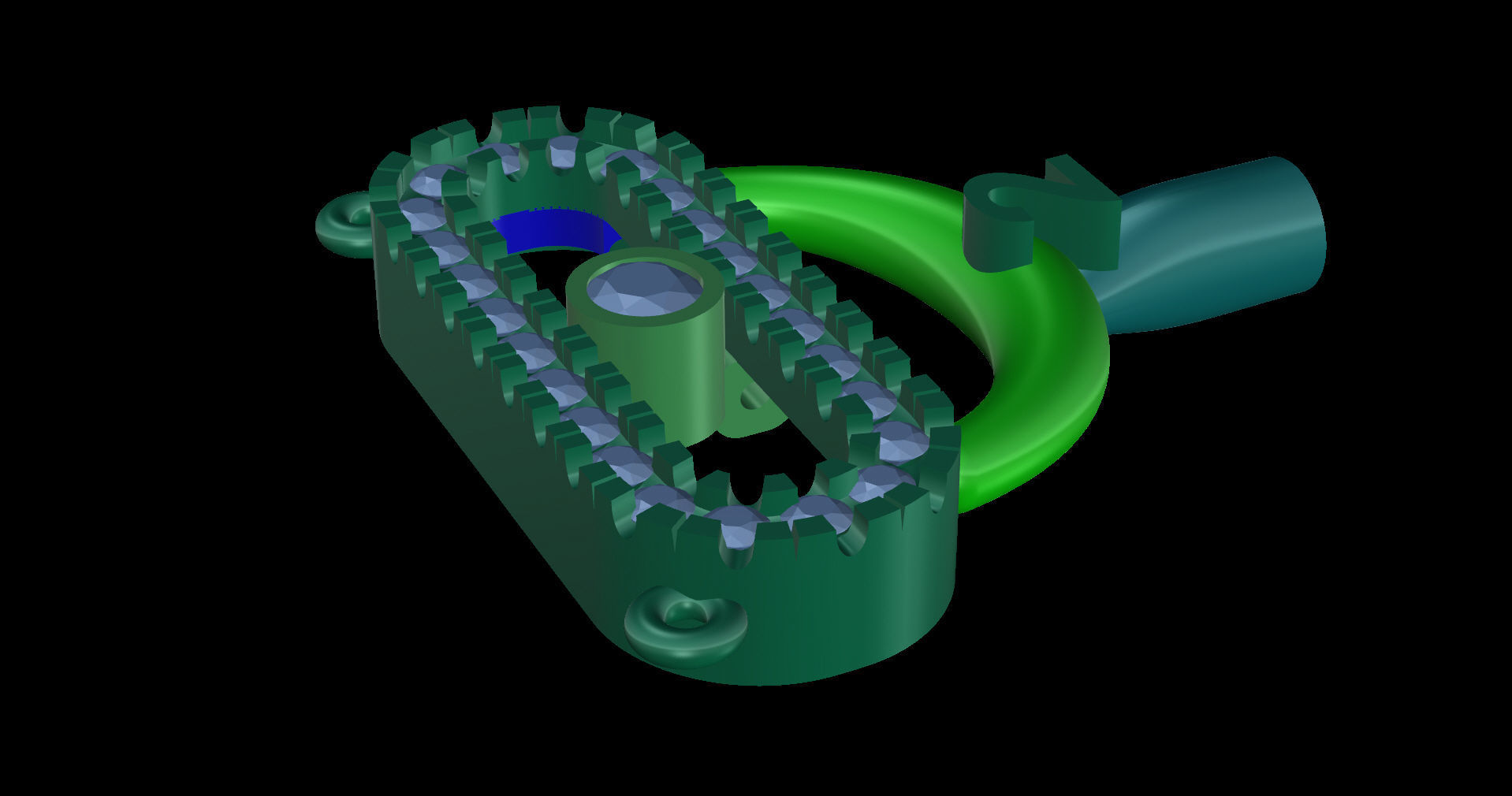 Moving Diamonds  Small  Necklace  3D print model_18