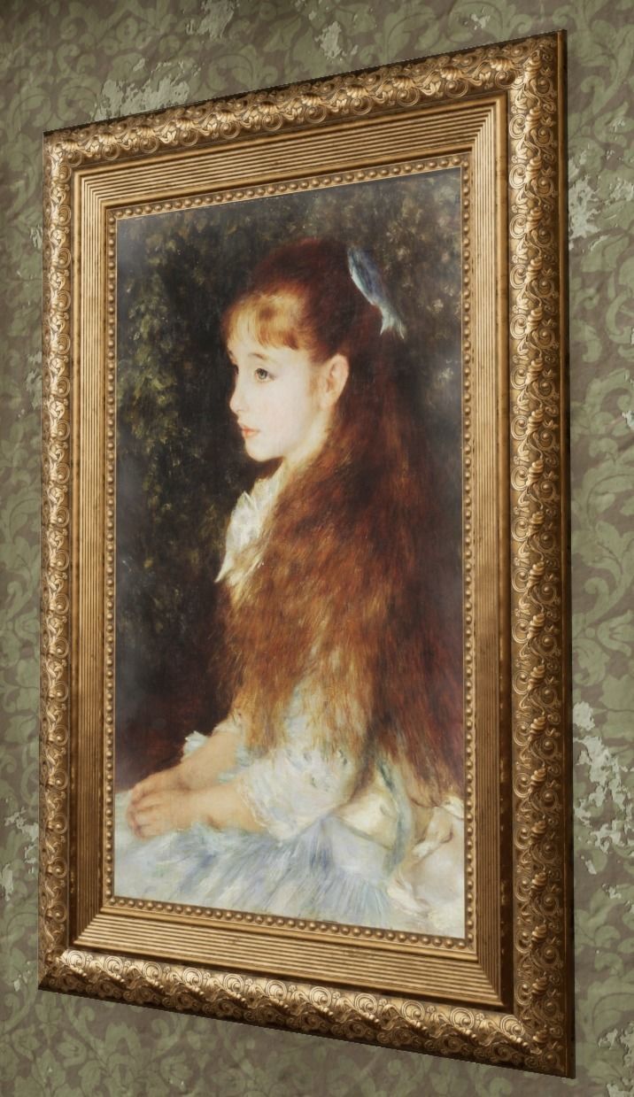 Antique Old Paintings Low-poly 3D model_5