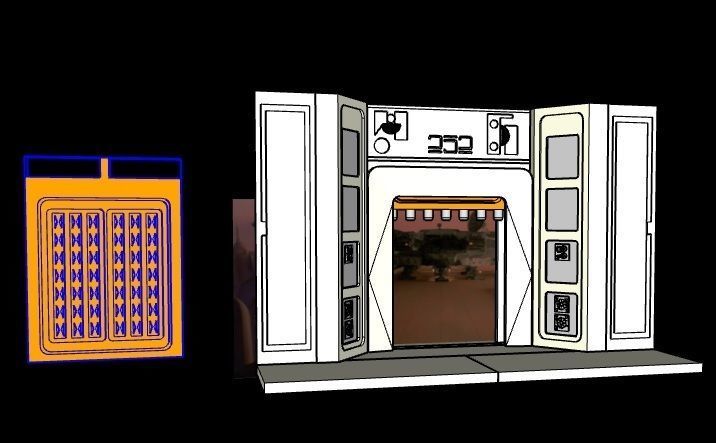 Diorama Escape de Bespin 3D print model_2