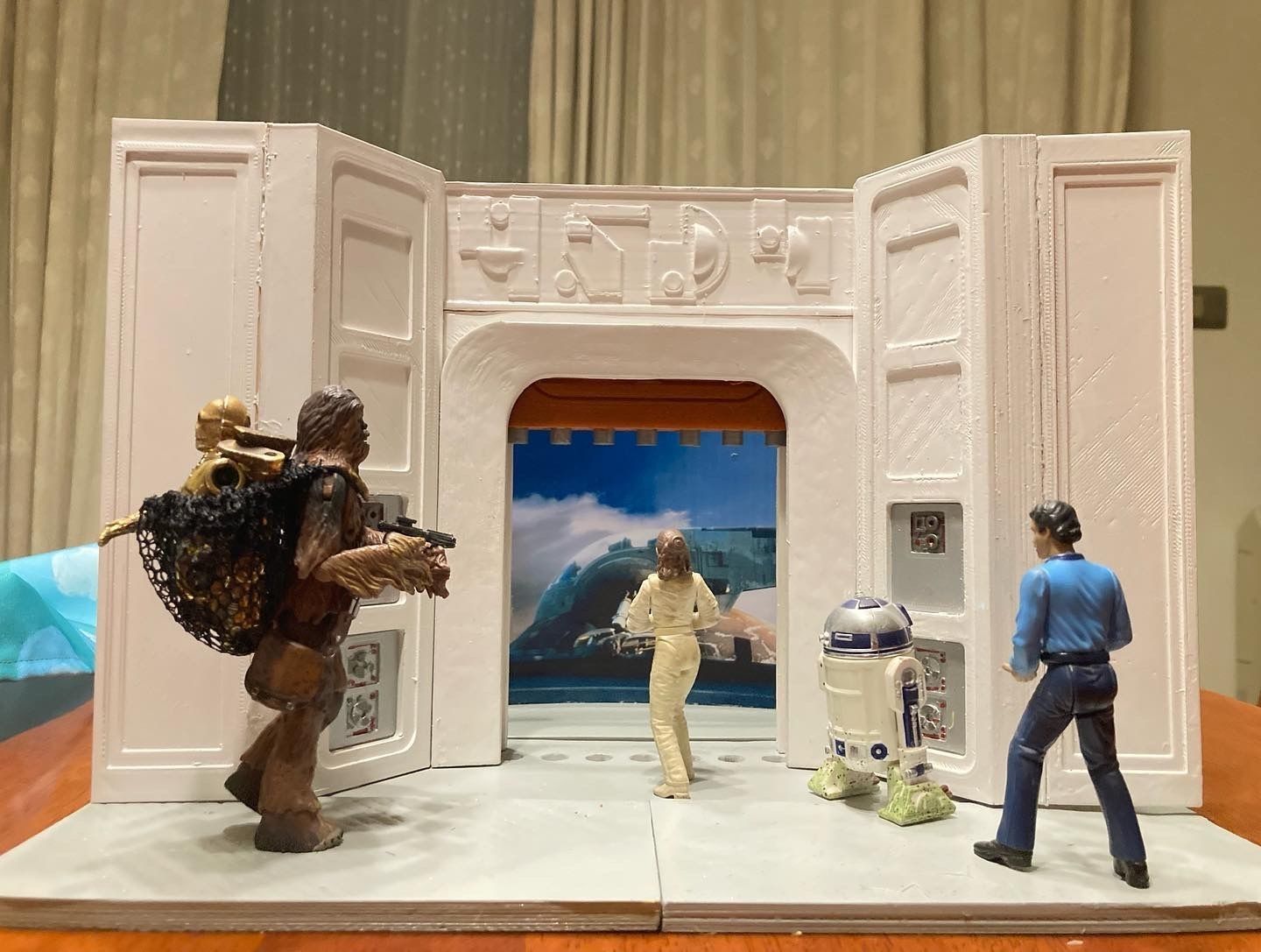 Diorama Escape de Bespin 3D print model_6
