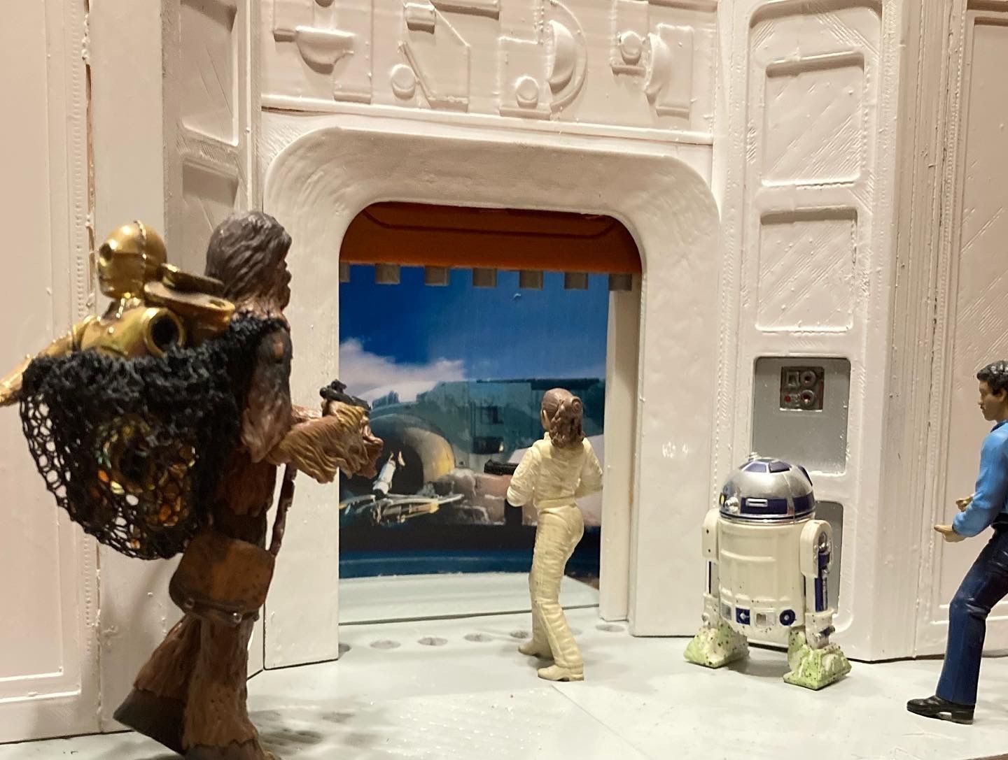 Diorama Escape de Bespin 3D print model_8