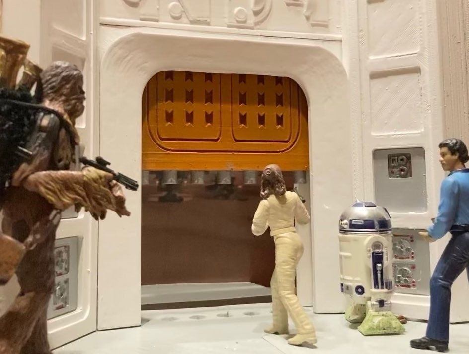 Diorama Escape de Bespin 3D print model_7