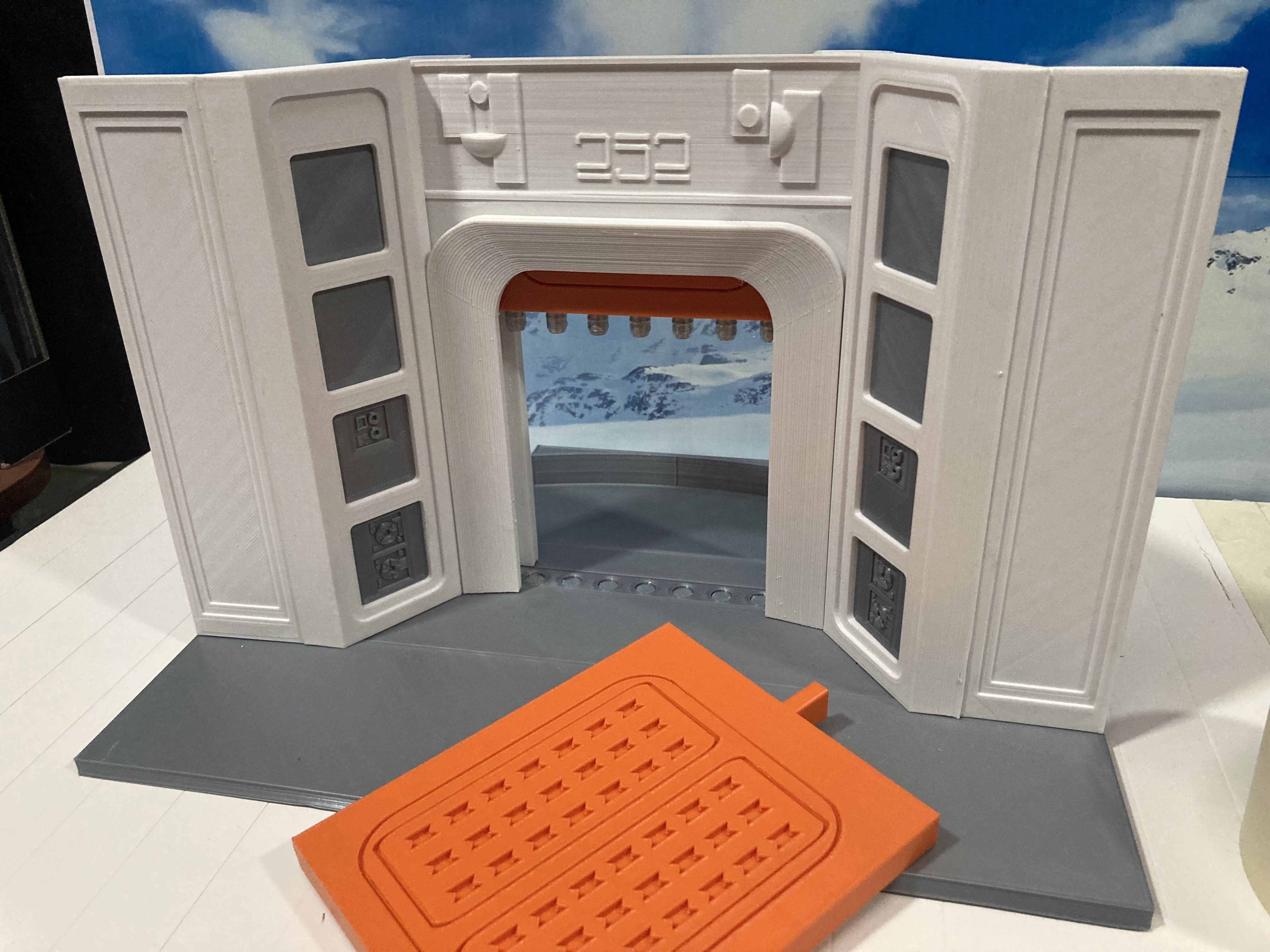 Diorama Escape de Bespin 3D print model_4