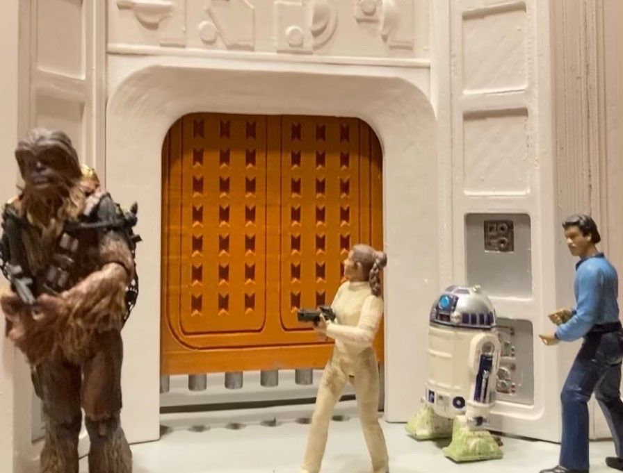 Diorama Escape de Bespin 3D print model_3