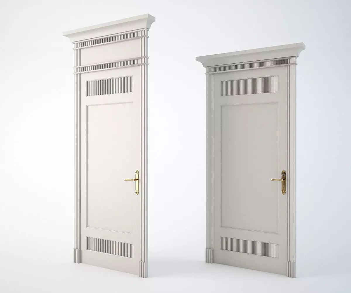 CLassic door 3D model_0